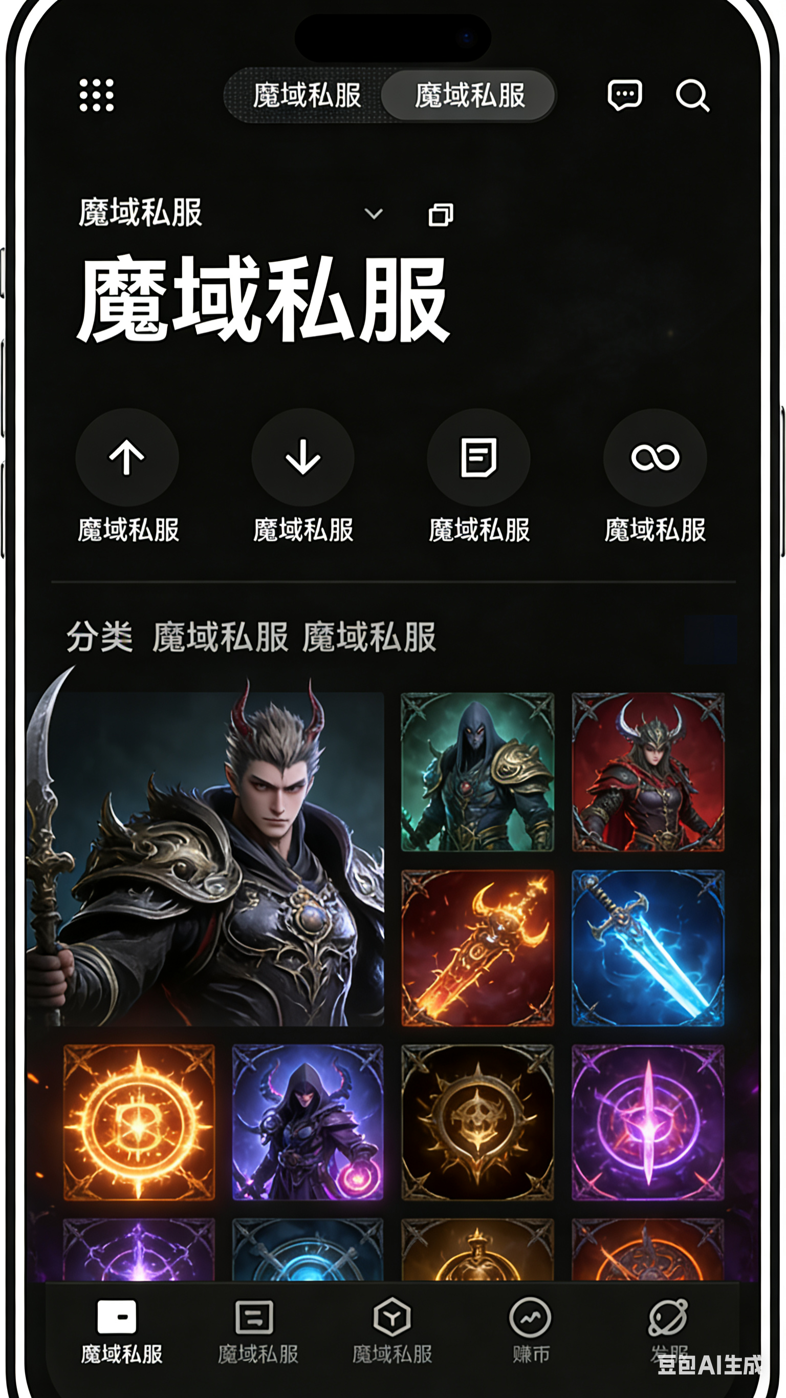 魔域SF游戏主城画面